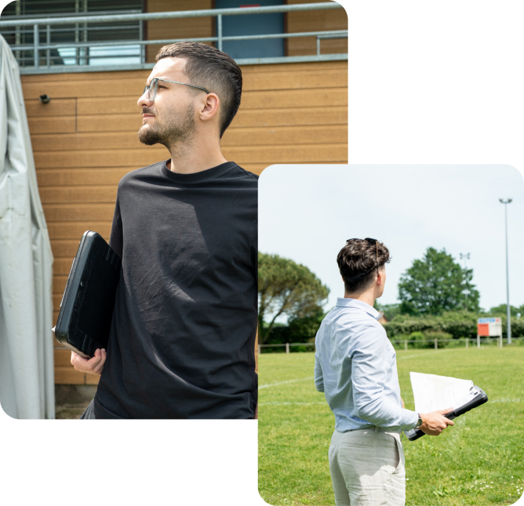 Membre de l’équipe Sport'Up Events en préparation d’un événement sportif